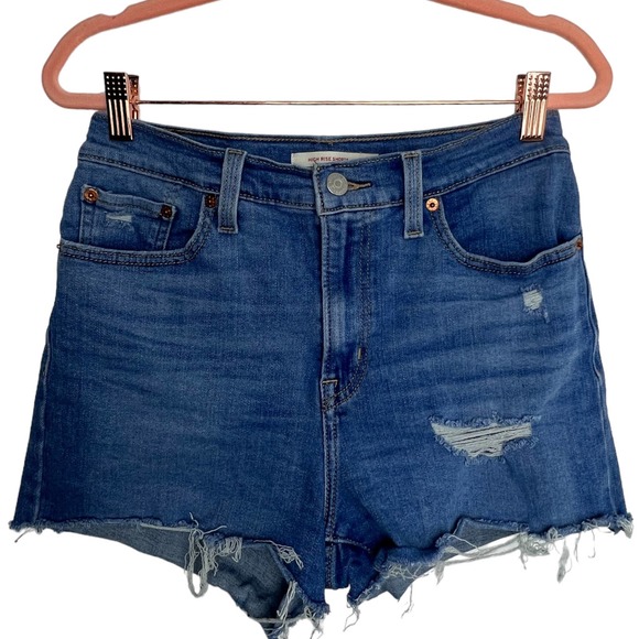 Levi’s high rise distressed shorts - Picture 2 of 11